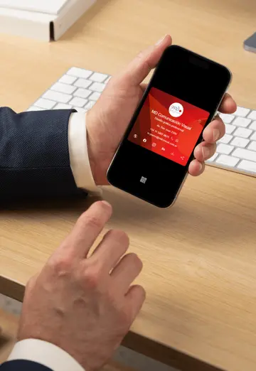 Teléfono con la tarjeta digital MDC Visual