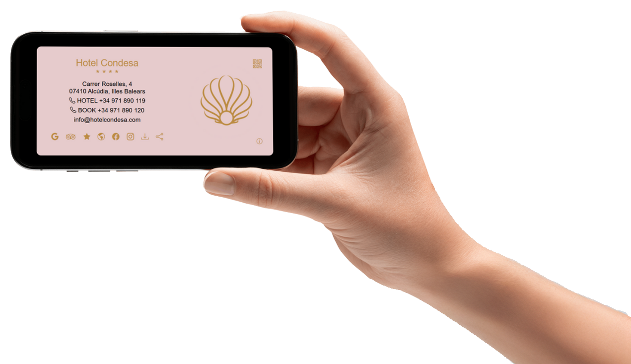 Mockup mano con móvil